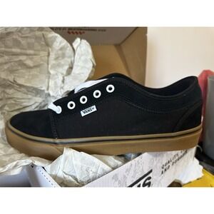 Vans Men's Modern Skate Chukka Low Shoe Black Black Gum, 12 Men